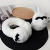 Diseñador de orejas de lana de piel de conejo gruesas cubierta de oído caliente otoño y winte para mujeres