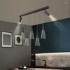 Lampade a sospensione Sala da pranzo Cucina Cucina lampadario a LED Spotlight Iron Iron Lampada industriale Portico in stile Nordico DOUNT HOME LUMI LUMI LIDE