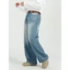 Męskie dżinsy Męskie dżinsowe workowate spodnie Dla mężczyzny Hip-Hop Koreańska moda uliczna Y2k Raver Luźne Wszystkie pasujące Niebieskie Proste Szerokie nogawki