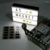 Veilleuses LED RGB A4 A5, boîte à lumière cinématographique, lampe combinée USB avec 90 lettres et cartes, décoration de maison, DIY