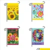 Gartendekorationen 30 x 45 cm, Rasen dekorieren, Sonnenblumen-Flaggen, wasserdichte Verschlüsselung, Leinen-Flagge, Festival-Banner, einfach zu installieren, schön für Dhsca