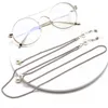 Fashion Women Hollow O Beads Pedant Eyeglasses chains sunglasses lightweight metal gold silver color lanyord eyewear rope string with anti-loop for goggles mask