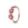 Классические обручальные кольца Daisy Crown подходят для женщин в стиле Пандоры, ювелирные изделия с бриллиантами, подарок