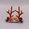 Kinder Weihnachten dekorative Haarnadel Mädchen schöne Hirschhorn Haarnadel Geschenk Party Kopfbedeckung LK326