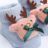 Chaussettes mignonnes en coton doux pour bébé, motif Animal de dessin animé, épais et chaud, pour nouveau-né, garçon et fille, hiver et automne