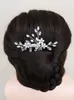 Headpieces Beautiful Wedding Hair Accessories Pearl Crystal Rhinestone Silver Hairpins Headdresses For Bride To Be Accessory Clip