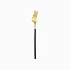 Dinnerware Sets Black Gold Cutlery Set 18/10 Stainless Steel Chopsticks Knife Fork Spoon Tableware Kitchen Dinner Silverware