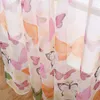 Curtain Butterfly Modern Fresh Printed Window Creening Natural Insulation Livingroom Bedroom Ccreen Breathable Wholesale