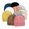 Beanie/Skull Caps Visrover10 Kleuren Solid kleur konijn fur winter hoed voor vrouw lang haar warme pet eenvoudige hoogwaardige zachte winterwanies t221020