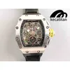 Relógio Kecatitan r rm011-fm série 7750 automático mecânico com fita preta relógio masculino