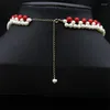 Choker Natural Freshwater Pearls Women Short Halsband Temparement Party Evening Handgjorda Original Design Vintage Jewelry Fashion