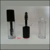 Verpakking Flessen 0 8Ml Lege Mascara Tube Wimper Crème Flacon/Vloeistof Fles Sample Cosmetische Container Met Lekvrije binnenste Zwarte Dop Dhxtc