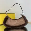 NEW Women's baguette bag Flap O' logo Lock handbag Swing Brown houndstooth wool fox fur pouch Fleece wool Zip Roma bags fashion Suede fabric python leather Calfskin