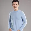 Męskie swetry płynny kaszmirowy sweter męski Pół golfowy pullover 2022Spring Autumn Pure wełniane koszula