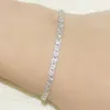 925 Sterling zilveren armband Sparkling Link Hoge koolstoftarwearmband voor vrouwen Betrokkenheid Wedding Party Sieraden S321