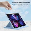 Tablet PC Kılıfları Çantalar 2022 iPad Air 5 2021 10.2 7 8 9. Nesil 4 10.9 Pro 11 Stand Kapağı 9.7 5. 6. 360° döndürme W221020