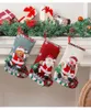 대형 Xmas 스타킹 선물 장식 가방 산타 나무 장식 양말 양말 결혼식 파티 크리스마스 크리스마스 용품 RRE15257