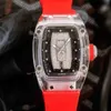 럭셔리 메커니즘 시계 손목 시계 비즈니스 레저 RM07-02 완전 자동 기계식 크리스탈 테이프 트렌드 여성
