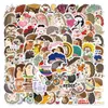 100 pièces mignon hérisson animaux autocollants pour enfants adolescents vinyle autocollant étanche pour ordinateur portable pare-chocs planche à roulettes bouteilles d'eau ordinateur téléphone GT042