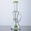 Recycler Milk Green Purple Klein Hookahs Rauchzubehör Heady Glass Bongs Dab Rigs Oil Rig Showerhead Percolator With Bowl XL2062