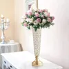 Dekoracja imprezy kryształowy wazon kwiatowy dla sztucznego stolika dekoracyjna stojak centralny wydarzenie Q400