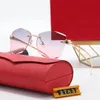 Gafas de sol de diseñador estadounidense gafas para hombre gafas sin montura en forma hombres mujer opción tonos polarizar protección para los ojos montar al aire libre moda clásica playa