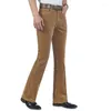 Herrbyxor Herrens höstmikrohorn casual koreansk elastisk smal corduroy flare Classic Designer