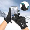 Guantes de esquí Invierno Impermeable Ciclismo Guante Pantalla táctil Deportes Esquí Camping Tiro Montar Dedo completo Fleece Mitten Hombres Mujeres L221017