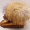 Boots Classic Fur 2022 For Girls Boys Snow Genuine Leather Winter Warm Children's Shoes Plush Botas Kids Zapatos