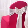 Elastic Chair Band t￤cker Sashes for Wedding Party Bowknot slipsstolar Sash Hotel Meeting Wedding Banket Supplies 21 Colors RRE15256
