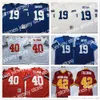 NOUVEAUX maillots de football Maillots de football NCAA College 75e Vintage Football Mitchell et Ness 40 Maillot Pat Tillman Cousu 19 Maillots Johnny