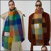 Scarves Men General Style Cashmere Scarf Blanket Womens Colorf Plaid Tzitzit Imitation Drop Delivery Fashion Ac Dhmht 454tuiess