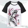 Herr t-skjortor anime cos en punch-man saitama bomull casual kort hylsa t-shirt tee skjorta