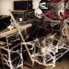 Party Decoration Toys Halloween Backdrops For House Bar Mall Scene Props Funny Stretchable Cotton Webs