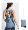 Yoga outfit mouwloze tanktop t-shirt tops sportkleding vrouwelijke sportschool slijtage fitness kleding vrouwen hardlooppakken S22120