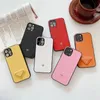 For IPhone 14 Pro Max Cases Designer Phonecase Luxury Yellow Pink Red Leather Shockproof Cover Shell 6 Colors Case 13P 12 11 XR XS 8 7