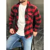 Hommes chemises décontractées hommes mode Plaid imprimer hommes veste manteau 2023 printemps cordon sweat à capuche Cardigan automne à manches longues