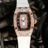 Orologio da donna con orologio da donna con cassa in oro rosa con cassa in oro rosa e diamanti automatici Rm07-01 per il tempo libero