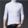 Herentruien Turtleneck Sweater Men Mode gestreepte gebreide pullovers Heren Causale warme brei sweaters slanke pullovers heren kleding 2022 T221019