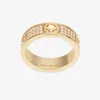 Högkvalitativ hel diamant herrringar Förlovningspresent till kvinnor Designer par Kärleksringar 925 Silver Guld Ringe Kvinna F Smycken Med Box