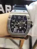 MENS TWATES RICHRD MILERES Luxury Wristwatch Business Leisure RM010 Automatic Machinery Fine Steel Case Black Tape X6OS0