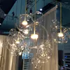 Pendant Lamps Nordic Modern Glass Bubble Led Chandelier Bar Restaurant Kitchen Stairwell Living Room Bedroom Attic Lighting Fixtures