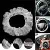 Steering Wheel Covers Universal 100 PCs Waterproof Plastic Disposable Car Cover Protective For Repair