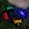 Strings 2M Słoneczne światła sznurkowe na zewnątrz 4led Wodoodporny Dragonfly Lighting do ogrodowego trawnika krajobrazu Party świąteczne