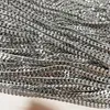 Kedjor Fashion Jewelry 5/10METERS 4mm Bredd Guld Rostfritt stål Klassisk kedja Finding PendantNeck Laces Wholesale Factory Pris