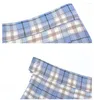 Kledingsets 10 Color Japanese JK Uniform High Taille geplooide rokken vrouwen Basis Plaid Rok Girl Mini A Line Sweet Kawaii Buttoms met