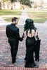 Gothic Black Mermaid Brautkleider Illusion Sexy rückenfreie Langarm Brautkleider 2023 Spitze Applikationen Knöpfe Hofzug Robe De Mariee