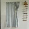 Curtain Partition Type Semi-Hanging Semi-Sheer Curtains For Bedroom Textured Draperies Window Treatment Set