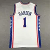 NEW College Basketball Wears James Harden Tyrese Maxey Joel Embiid Basketball Jersey 2022 Allen Iverson Julius Erving Sixer City White Editi