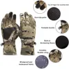 Skihandschuhe 2022 Winter Camouflage Jagd warm warmes rutschfisches Fischerei wasserdichtes Touchscamping-Camping-Kleidung L221017